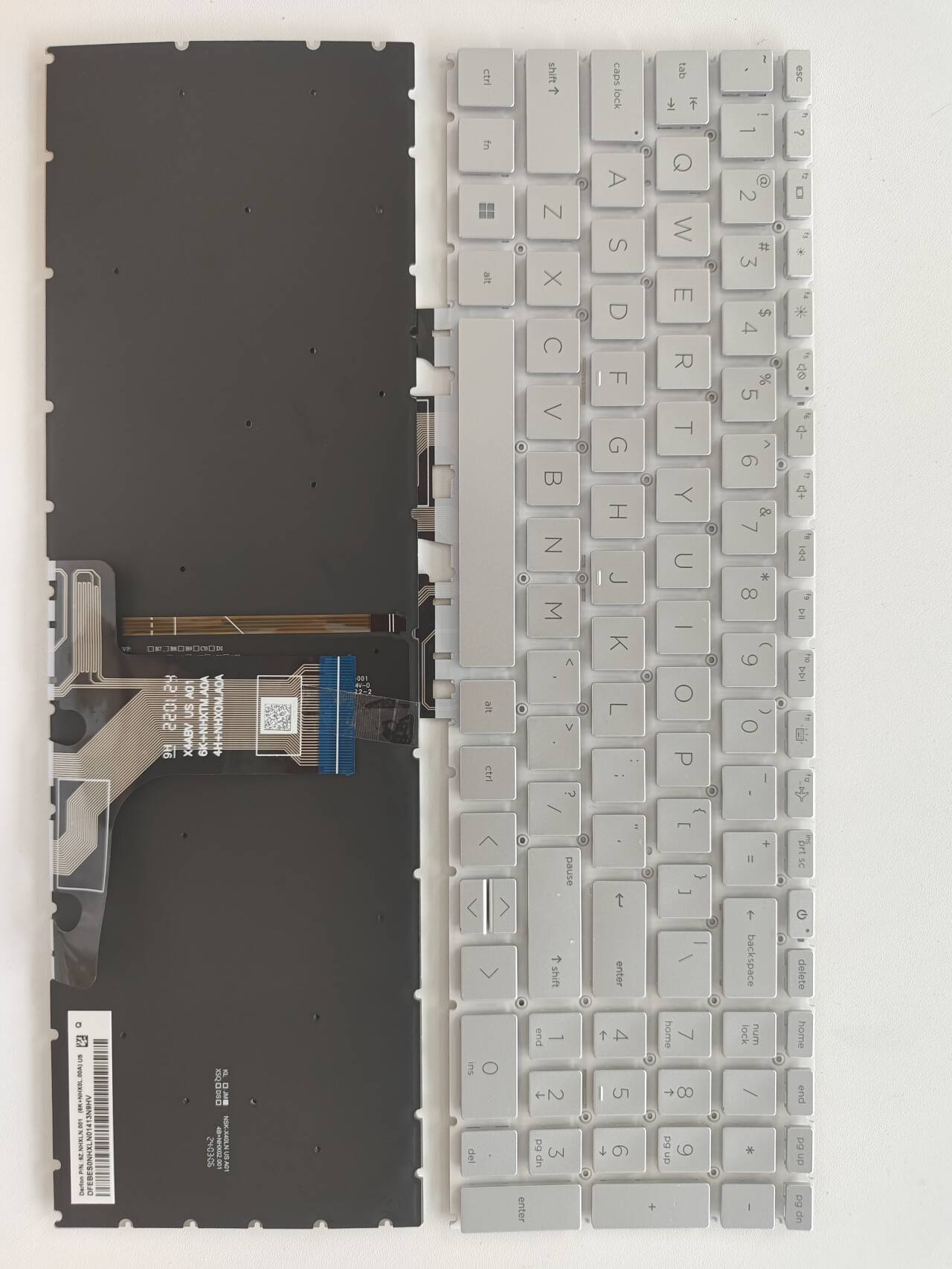 Picture of New Replacement Laptop Keyboard For HP 15-EG/15-EH/15-ER/15M-EH/17-CN/17-CP SILVER Backlit (OEM) US Layout